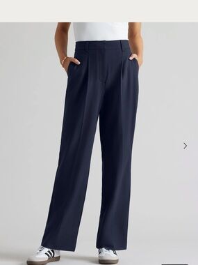 Rhone NWT Commuter Pleated Navy Trouser Pants UPF50+ Anti Odor Work Golf